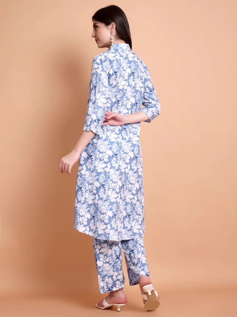 Floral Printed Regular Pure Cotton Kurta with Trouser