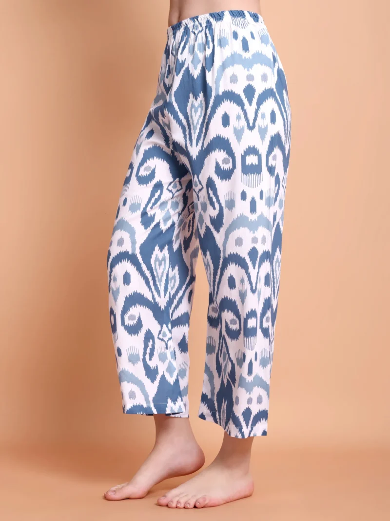 Blue Printed Night suit