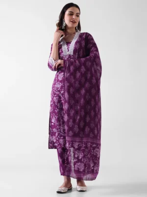 Pure Cotton Suit with Dupatta - Vilasita Wear